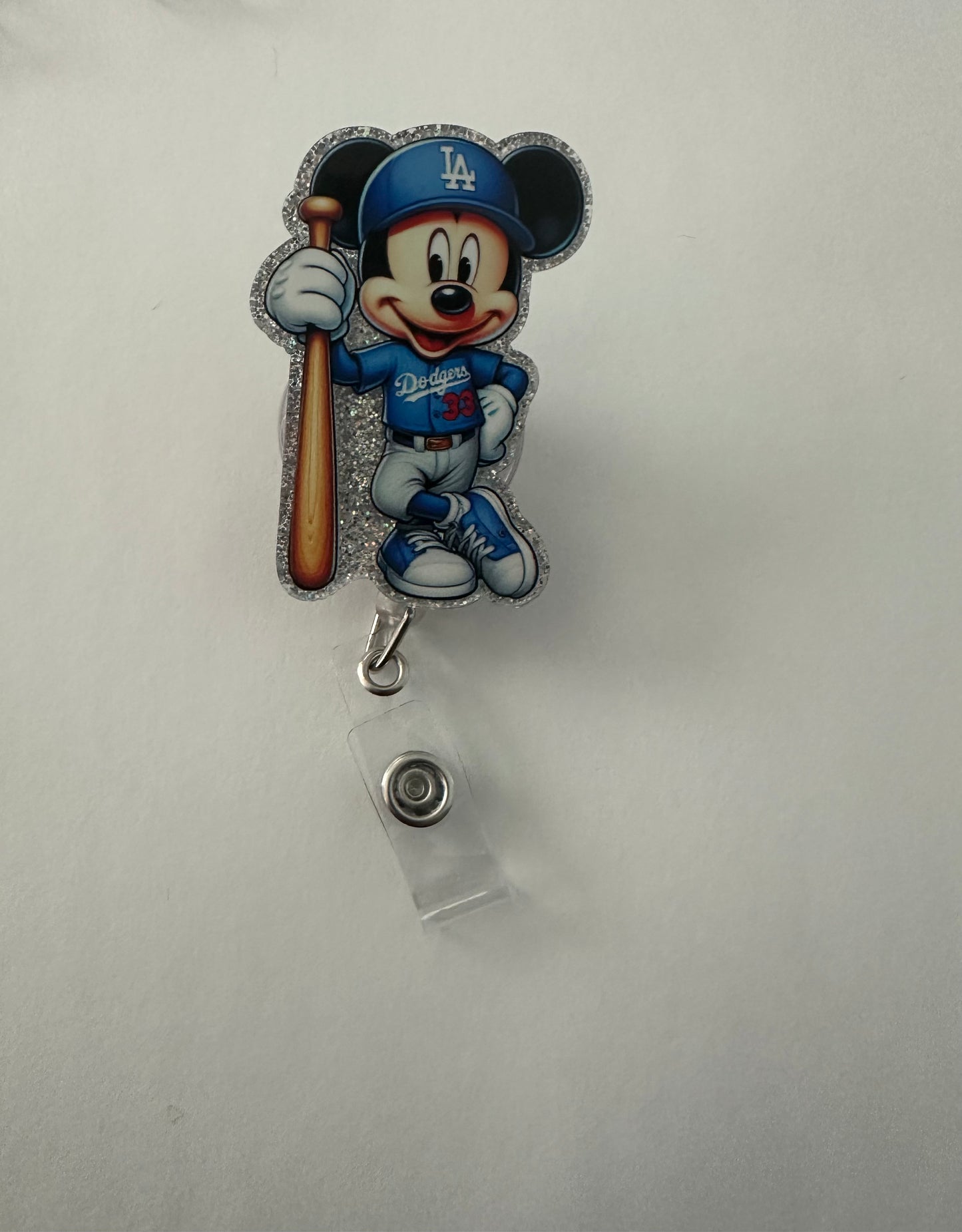 LA Dodger Mouse Badge Reel