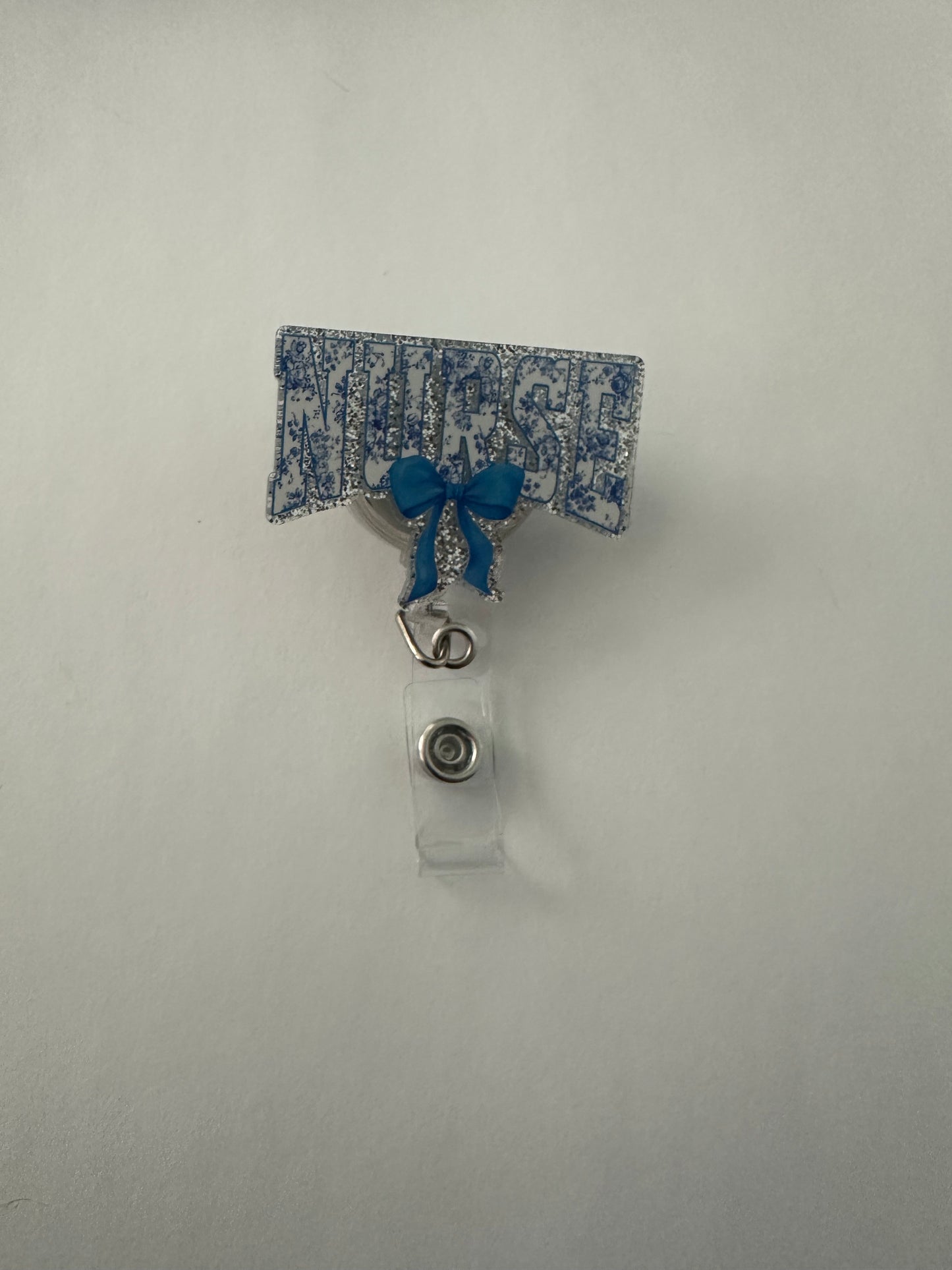Nurse Bow Badge Reel