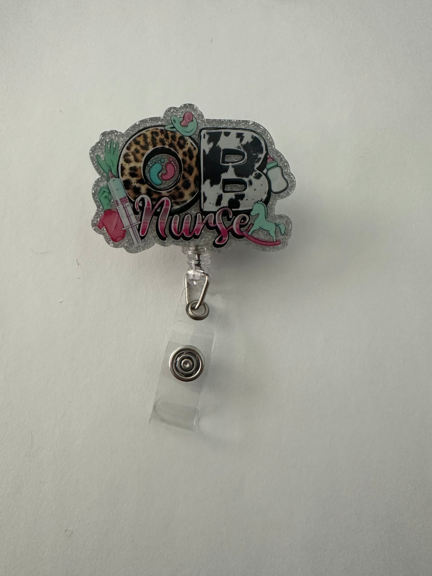 OB Nurse Badge Reel