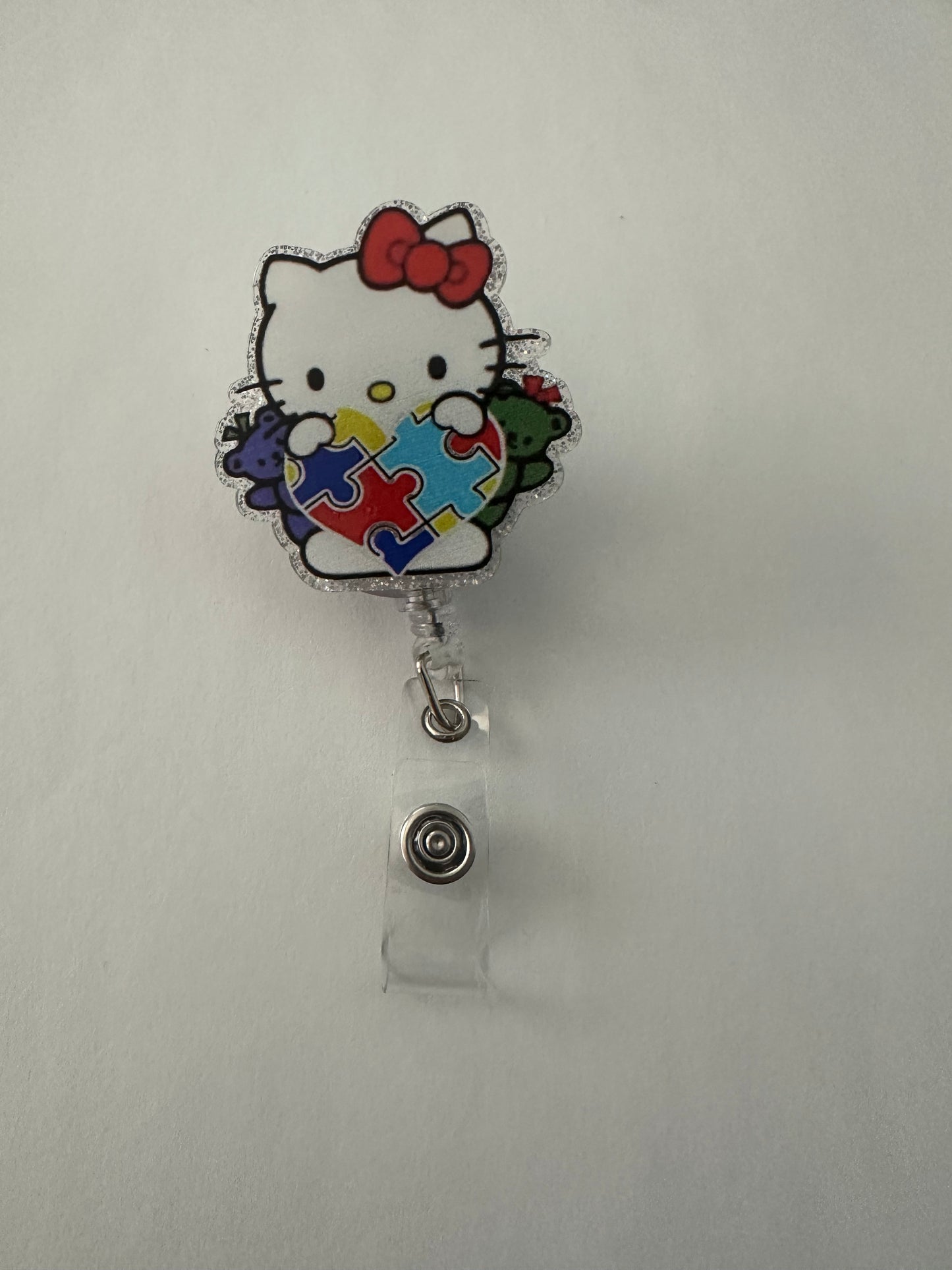 Kitty Autism Puzzle Badge Reel