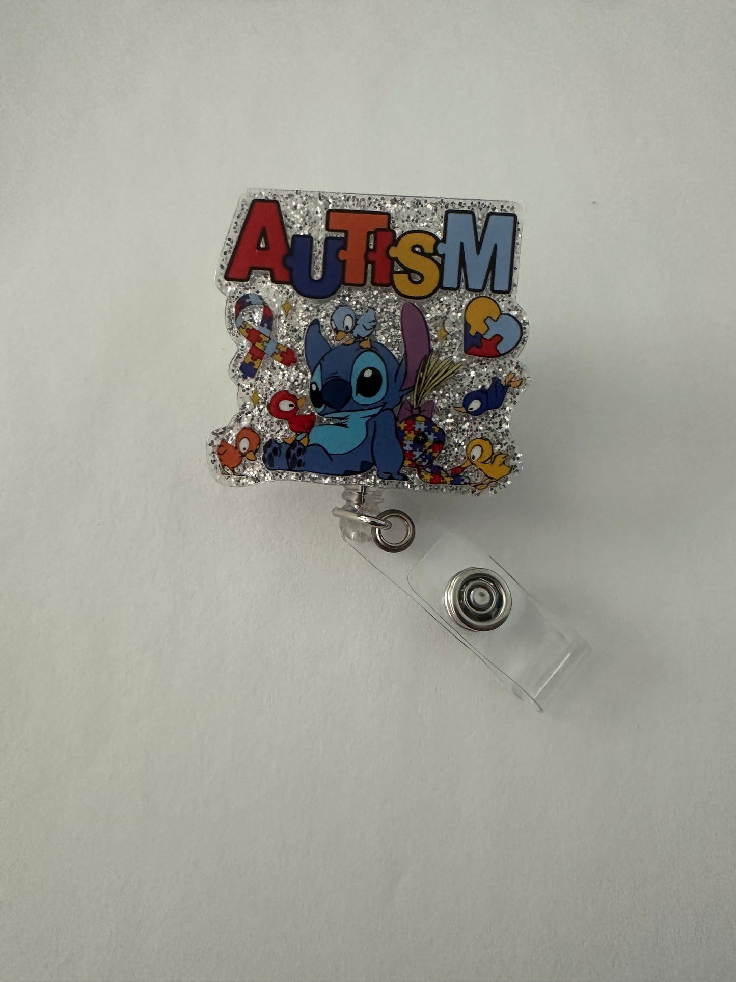 Autism Alien Puzzle Badge Reel