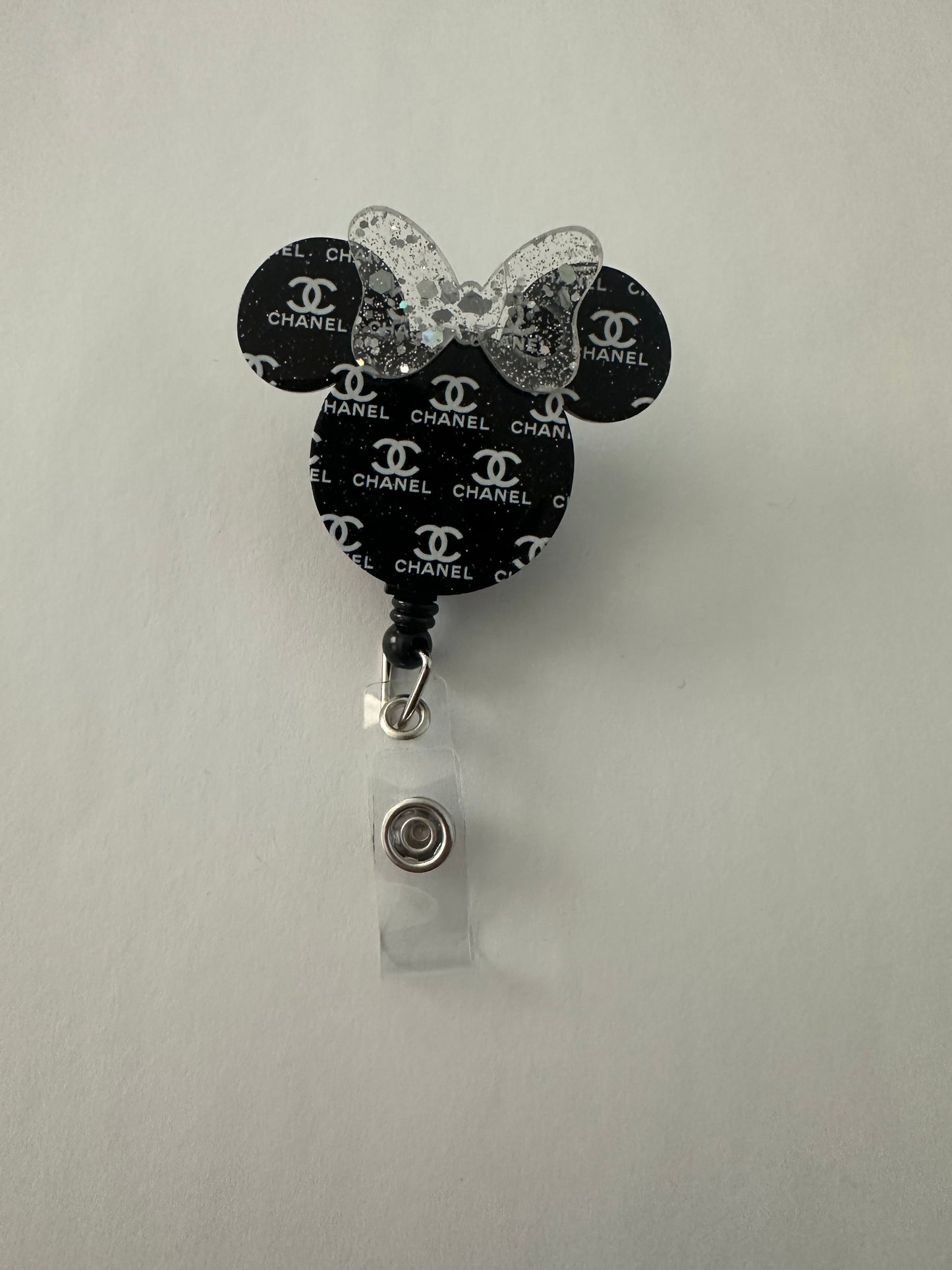 Chanel Mouse Ear Badge Reel