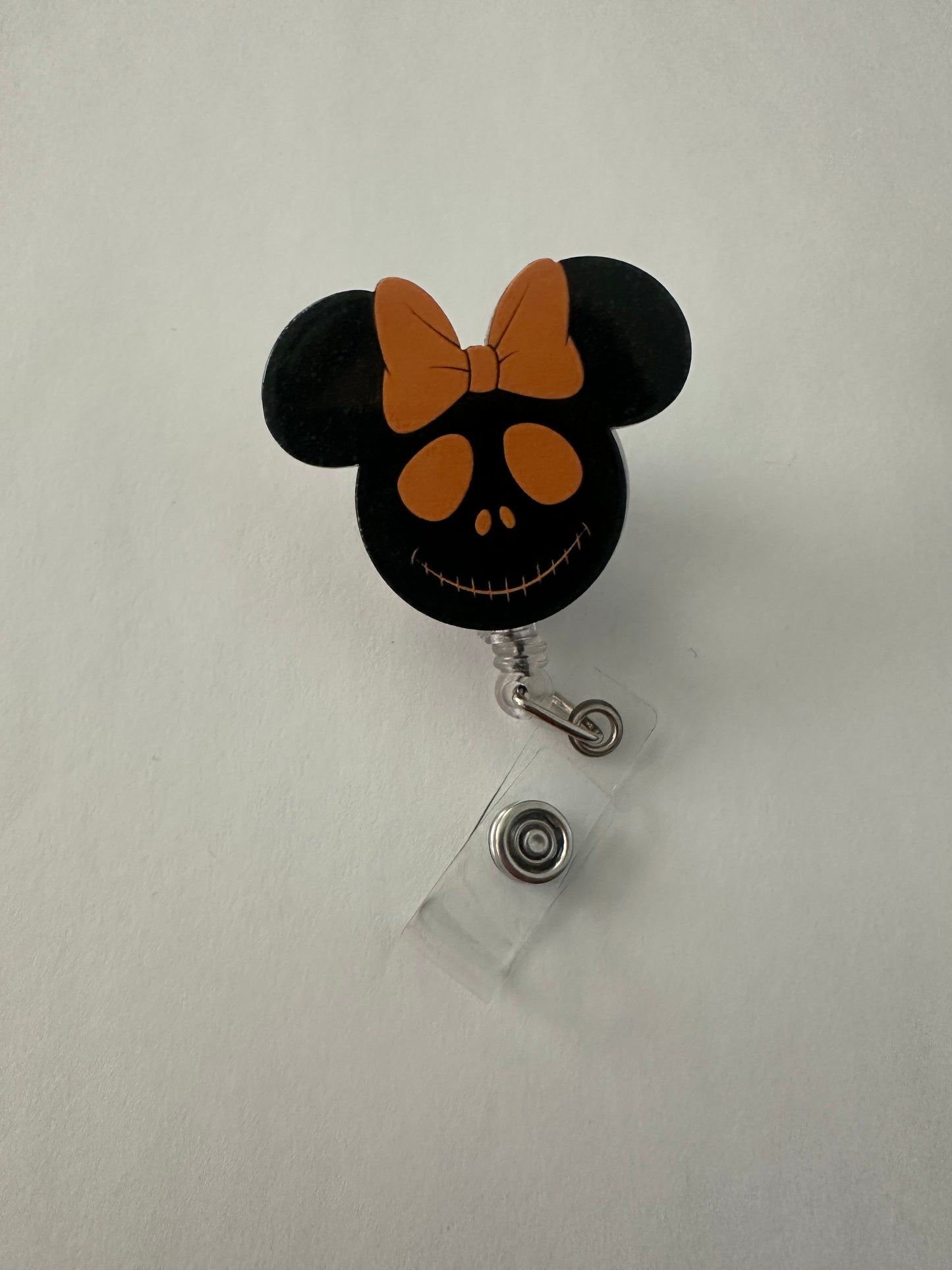 Halloween Mouse Ear Badge Reel