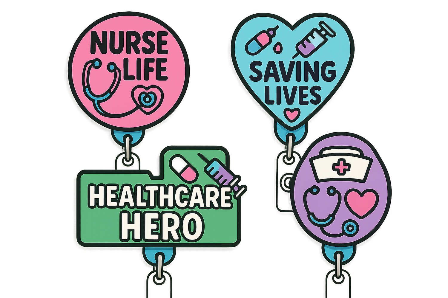 Health Care Professional Badge Reels