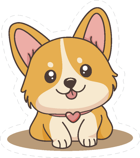 Cute Kawaii Adorable Corgi Sticker