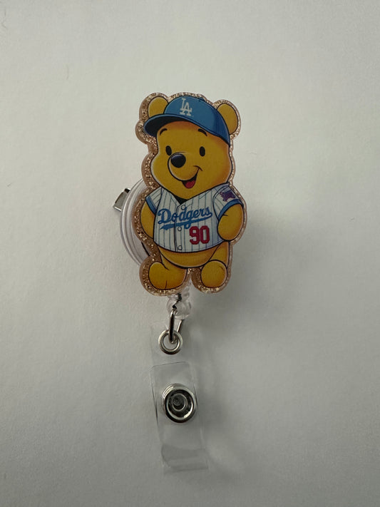 LA Pooh Bear Badge Reel