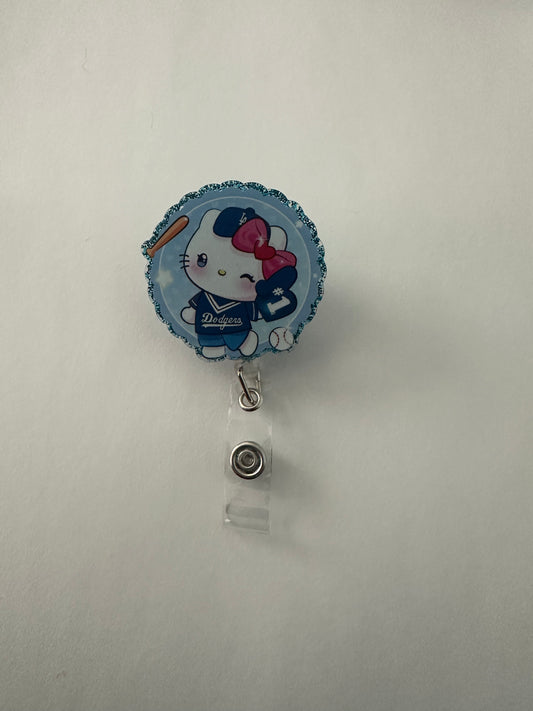 LA Dodger Kitty Badge Reel