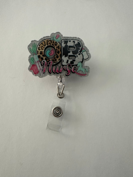 OB Nurse Badge Reel
