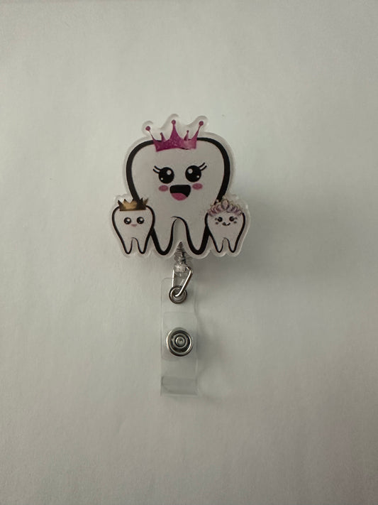 Dentist Teeth Badge Reel
