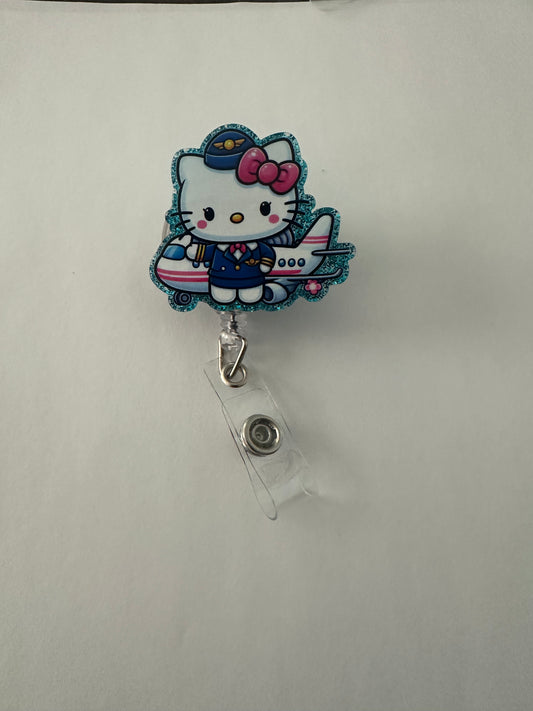 Kitty Airline Badge Reel