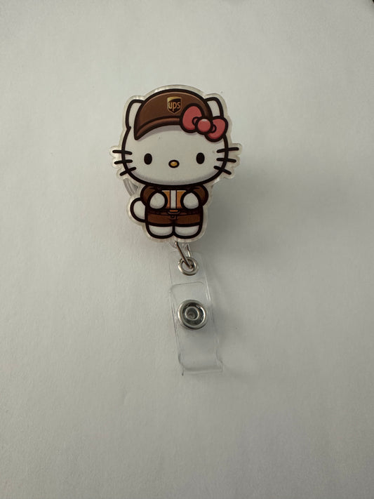 Kitty UPS Badge Reel