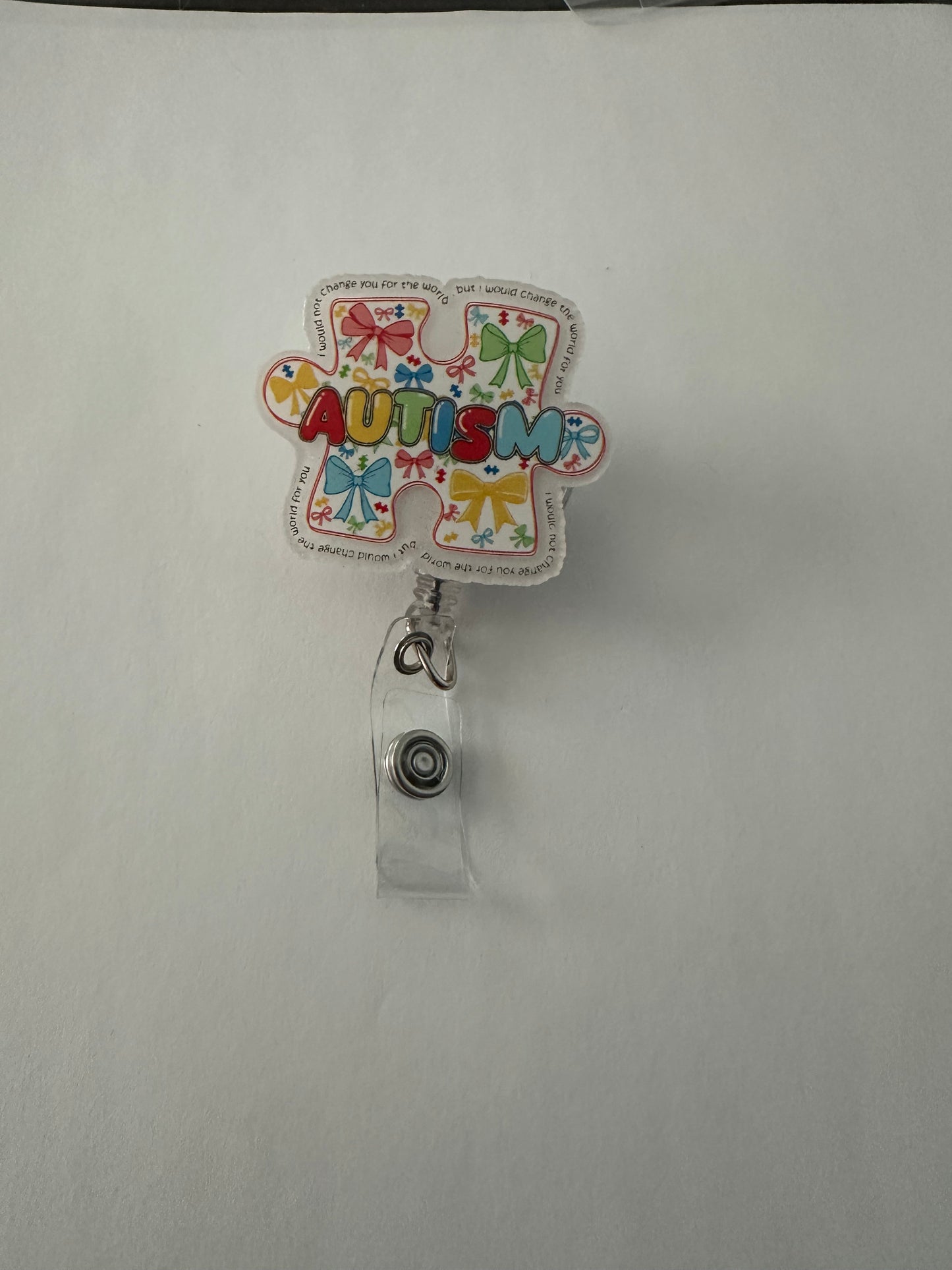 Autism Puzzle Badge Reel