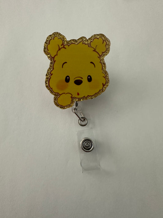 Pooh Bear Badge Reel