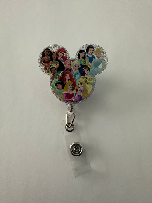 Princess Mouse Ear Badge Reel