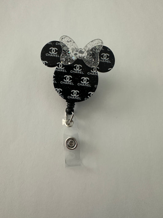 Chanel Mouse Ear Badge Reel