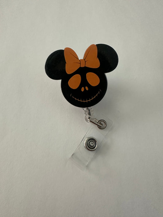 Halloween Mouse Ear Badge Reel