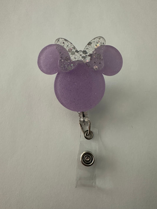 Light Purple Mouse Ear Badge Reel