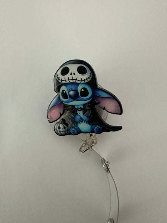 Alien Monster Skeloton Badge Reel