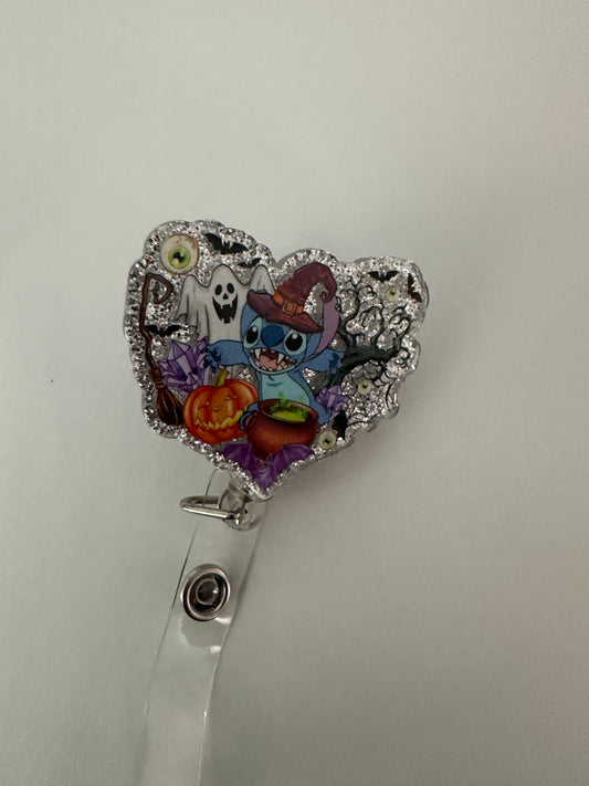 Alien Monster Halloween Badge Reel