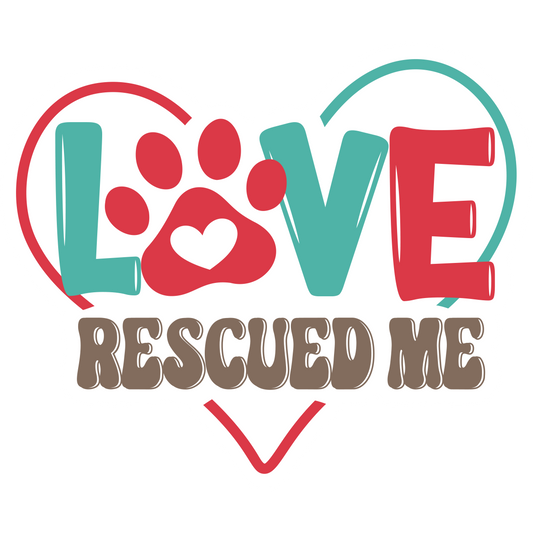 Love Rescued Me Sticker