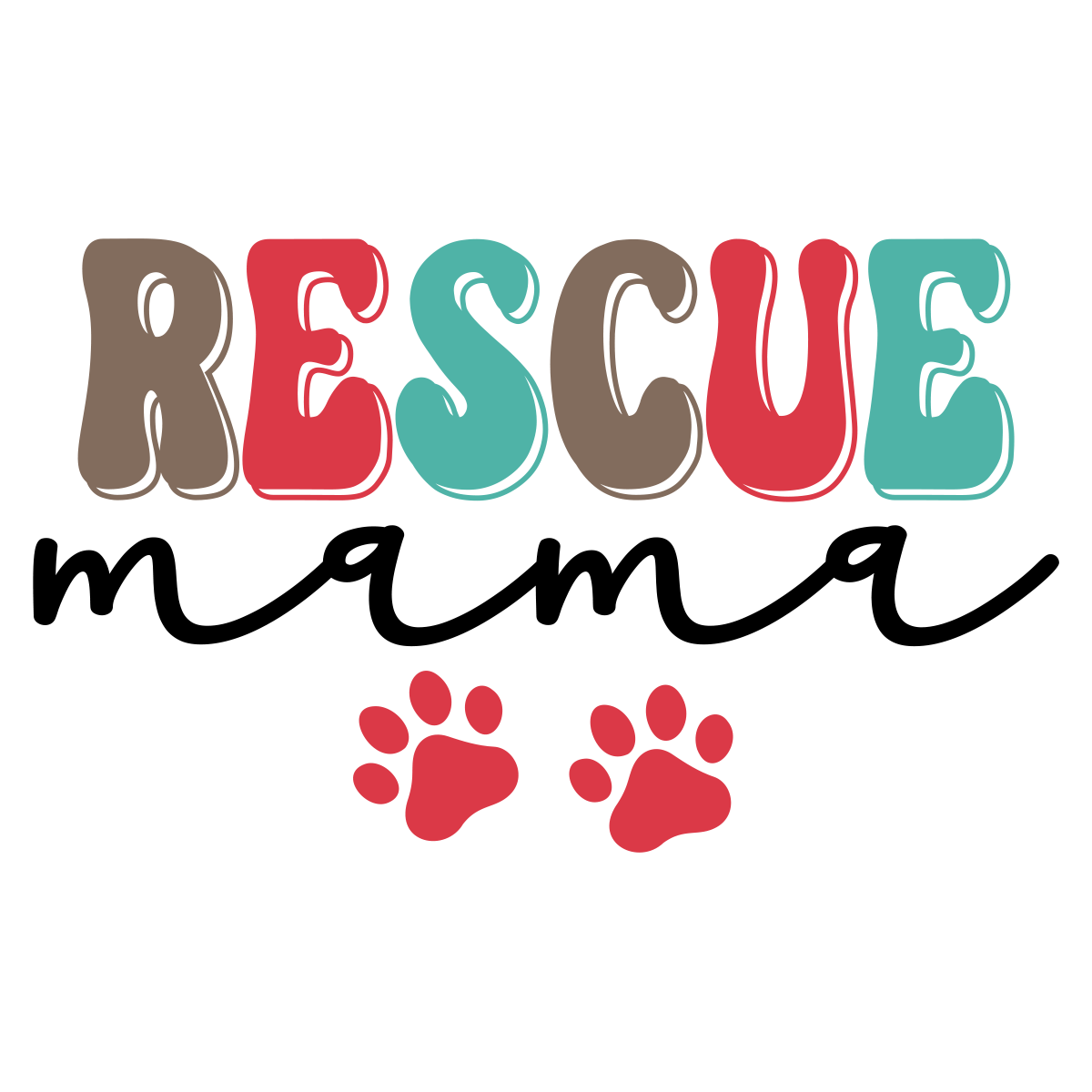 Rescue Mama Sticker