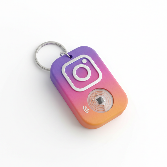#d printed instagram nfc keychain