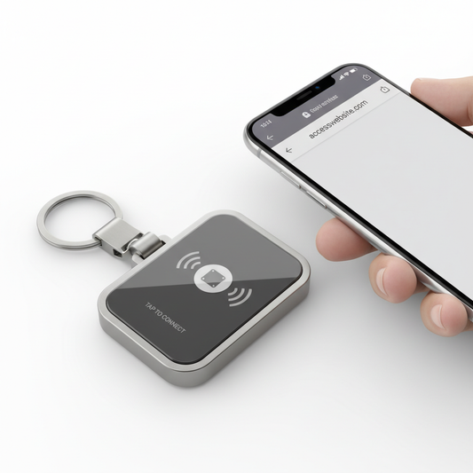 nfc tap website keychain